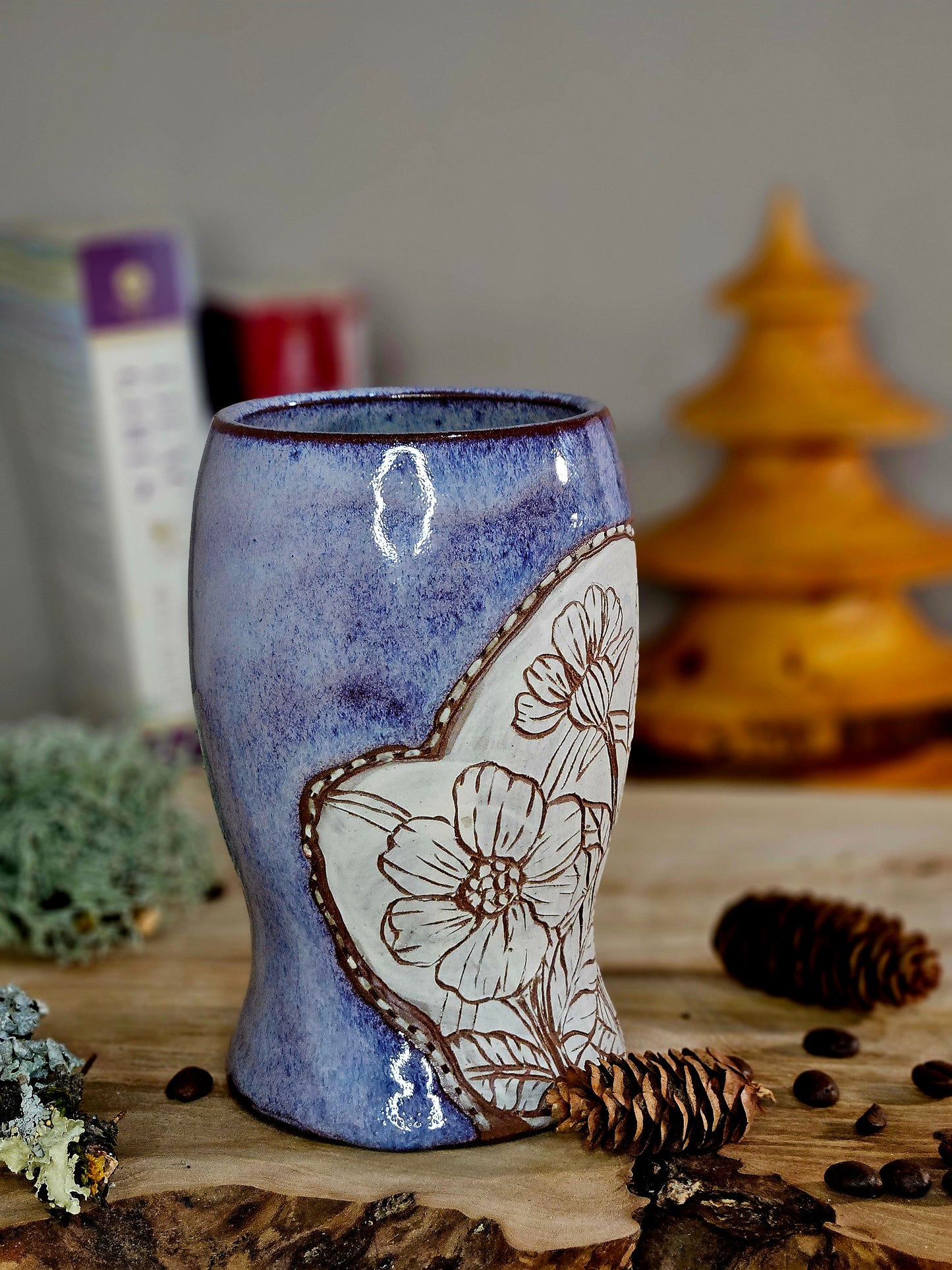 5. Purple Wildflower Tumbler
