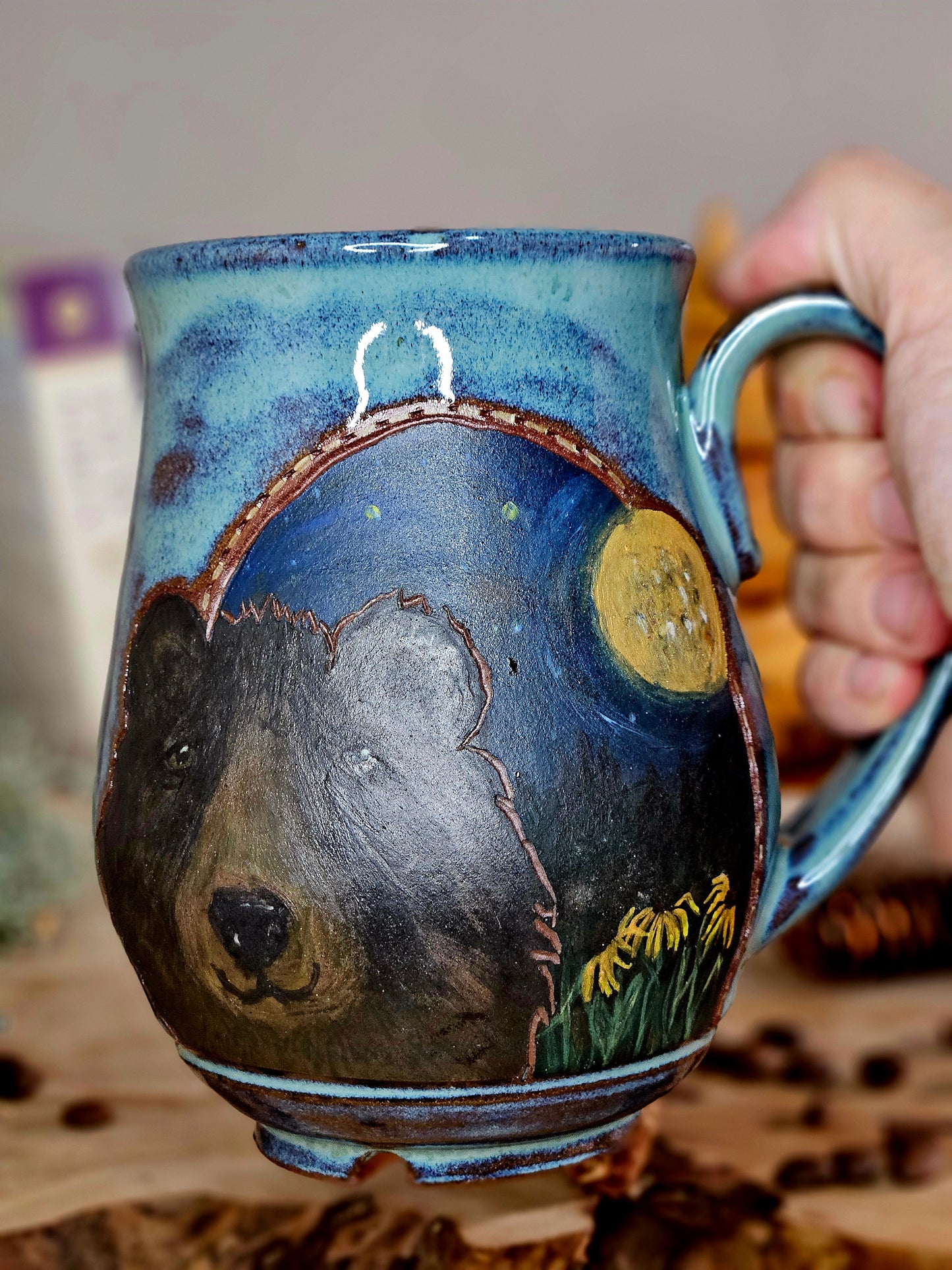 18. Black Bear in Moonlight