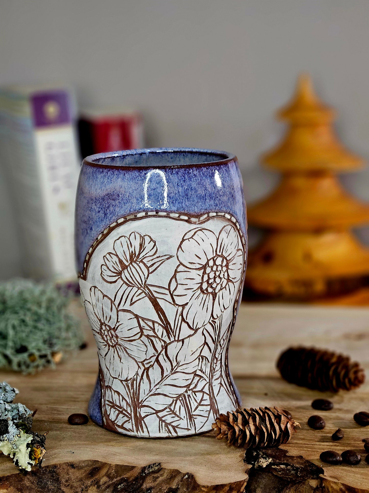 5. Purple Wildflower Tumbler