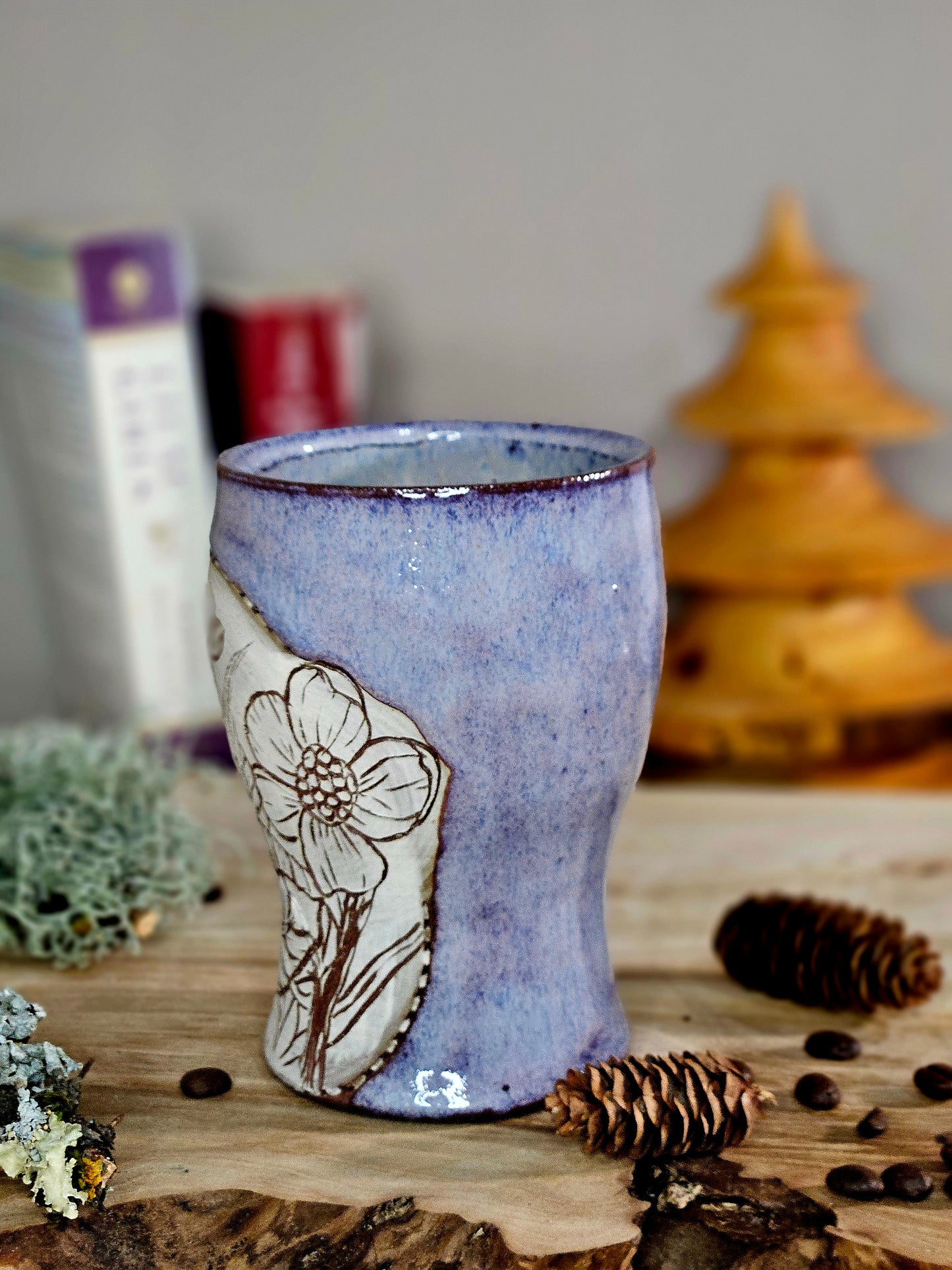 4. Purple Wildflower Tumbler