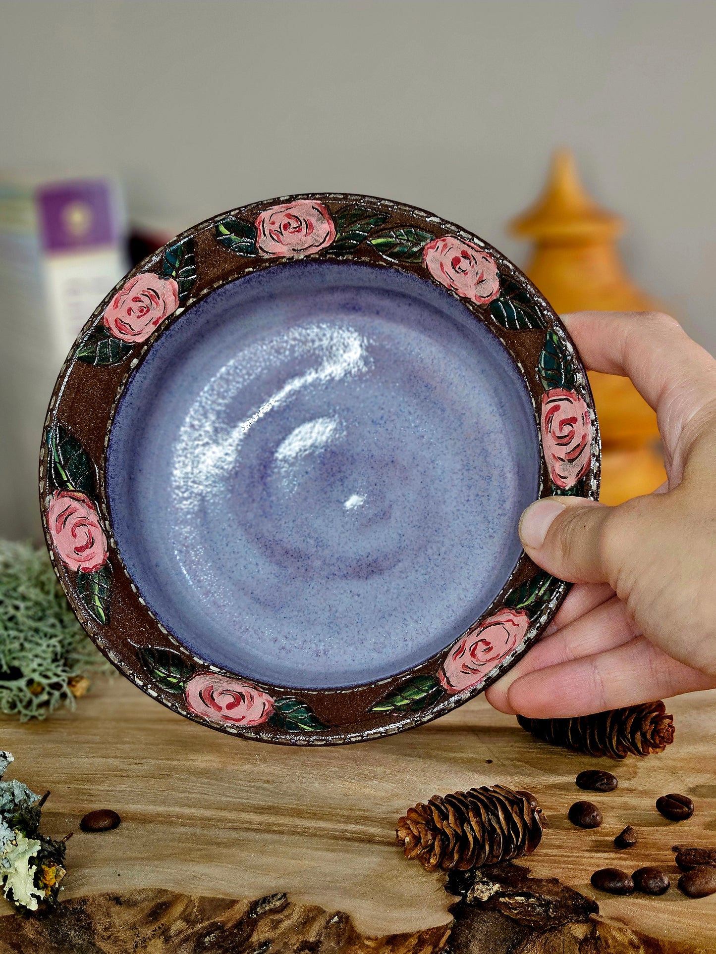 6.Wild Rose Dinner Bowl