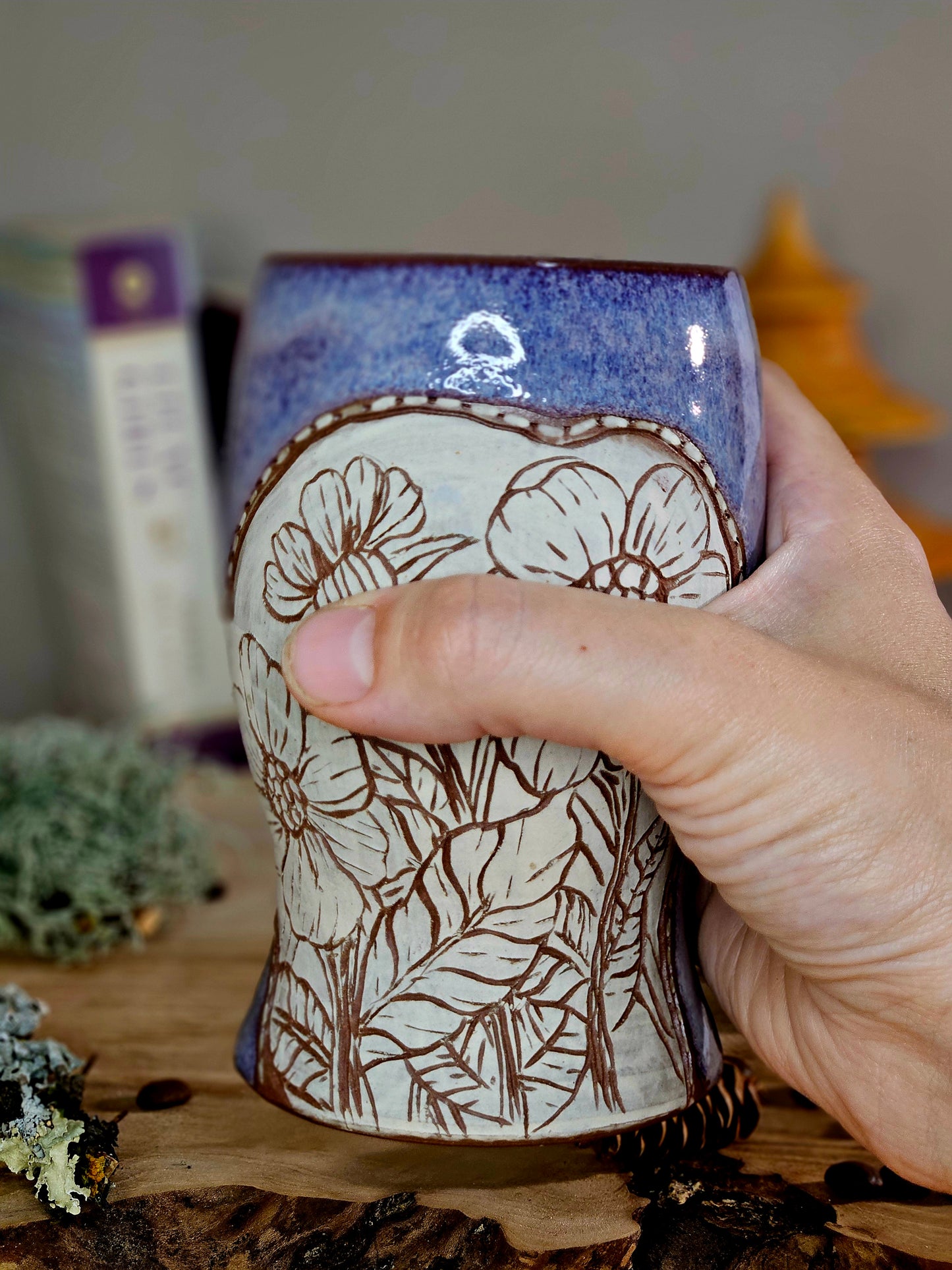 5. Purple Wildflower Tumbler