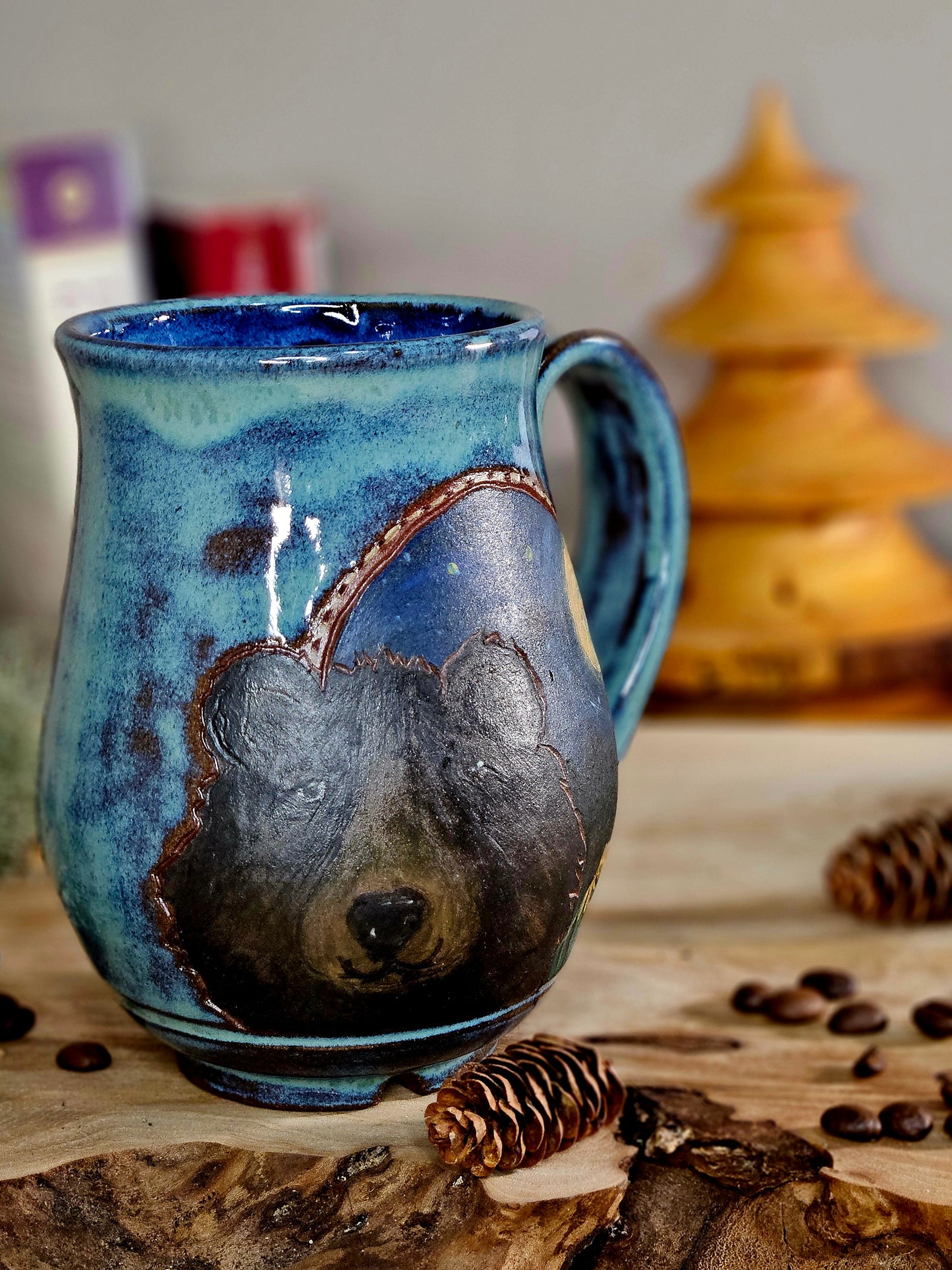 18. Black Bear in Moonlight