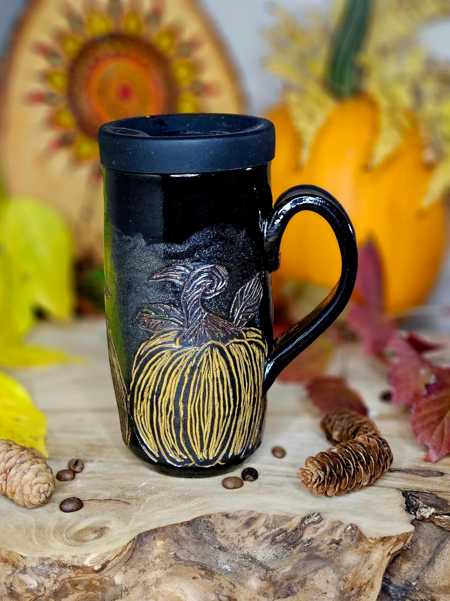 7. Pumpkin travel mug
