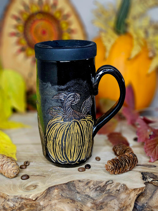 7. Pumpkin travel mug