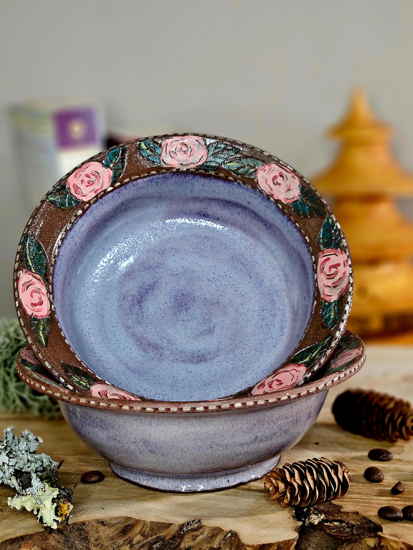 6.Wild Rose Dinner Bowl
