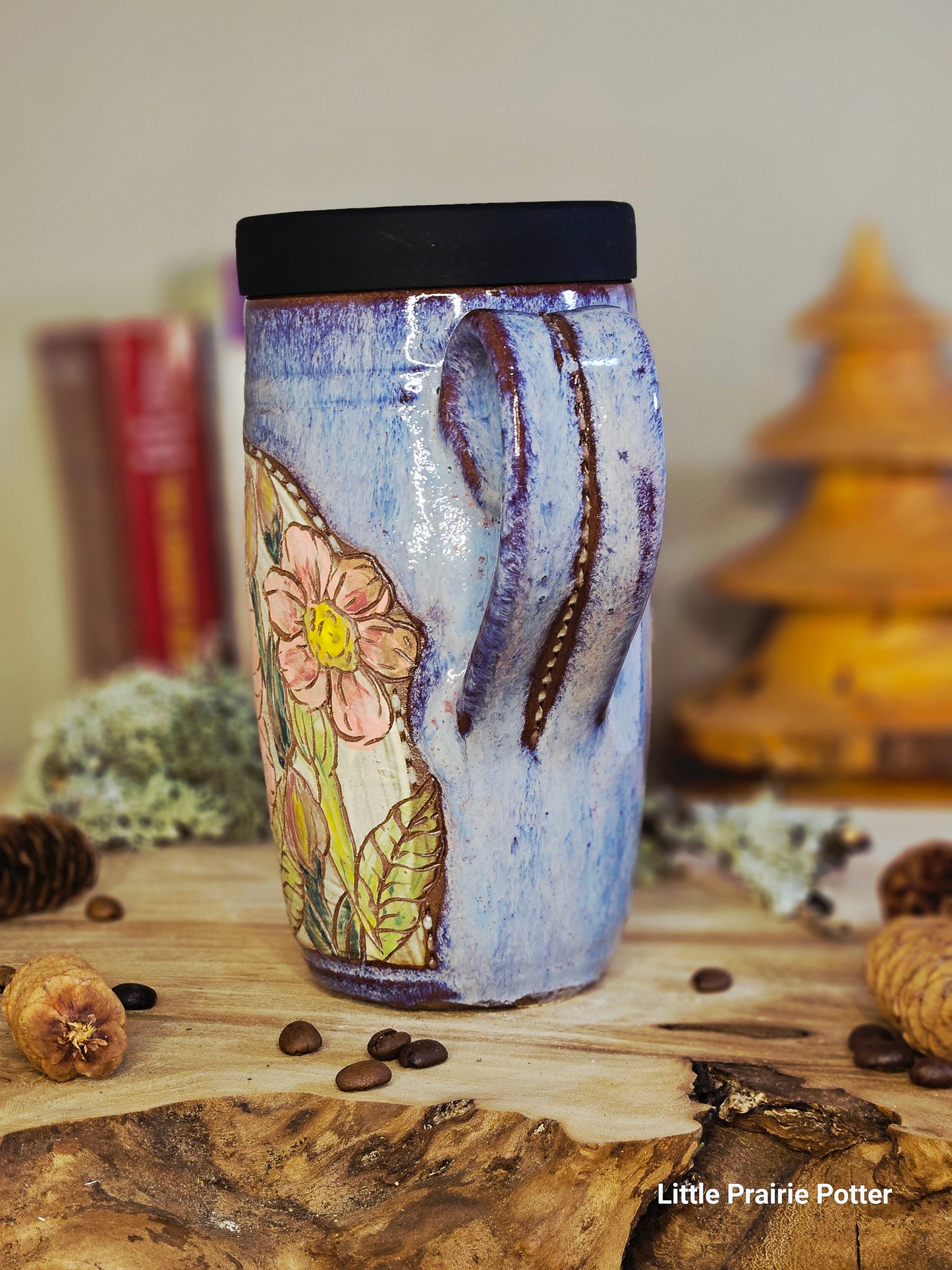 13. Wild Rose Travel Tumbler