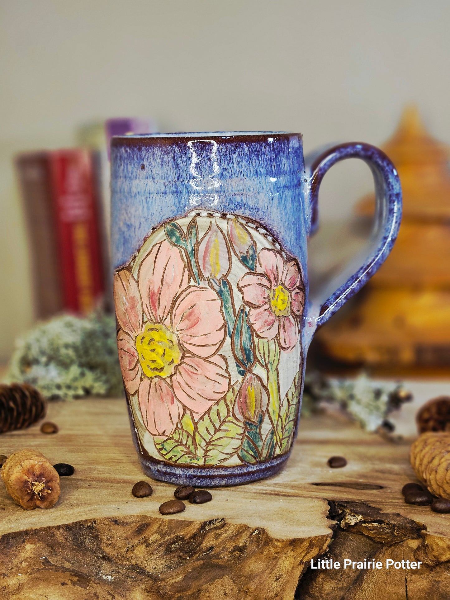 13. Wild Rose Travel Tumbler