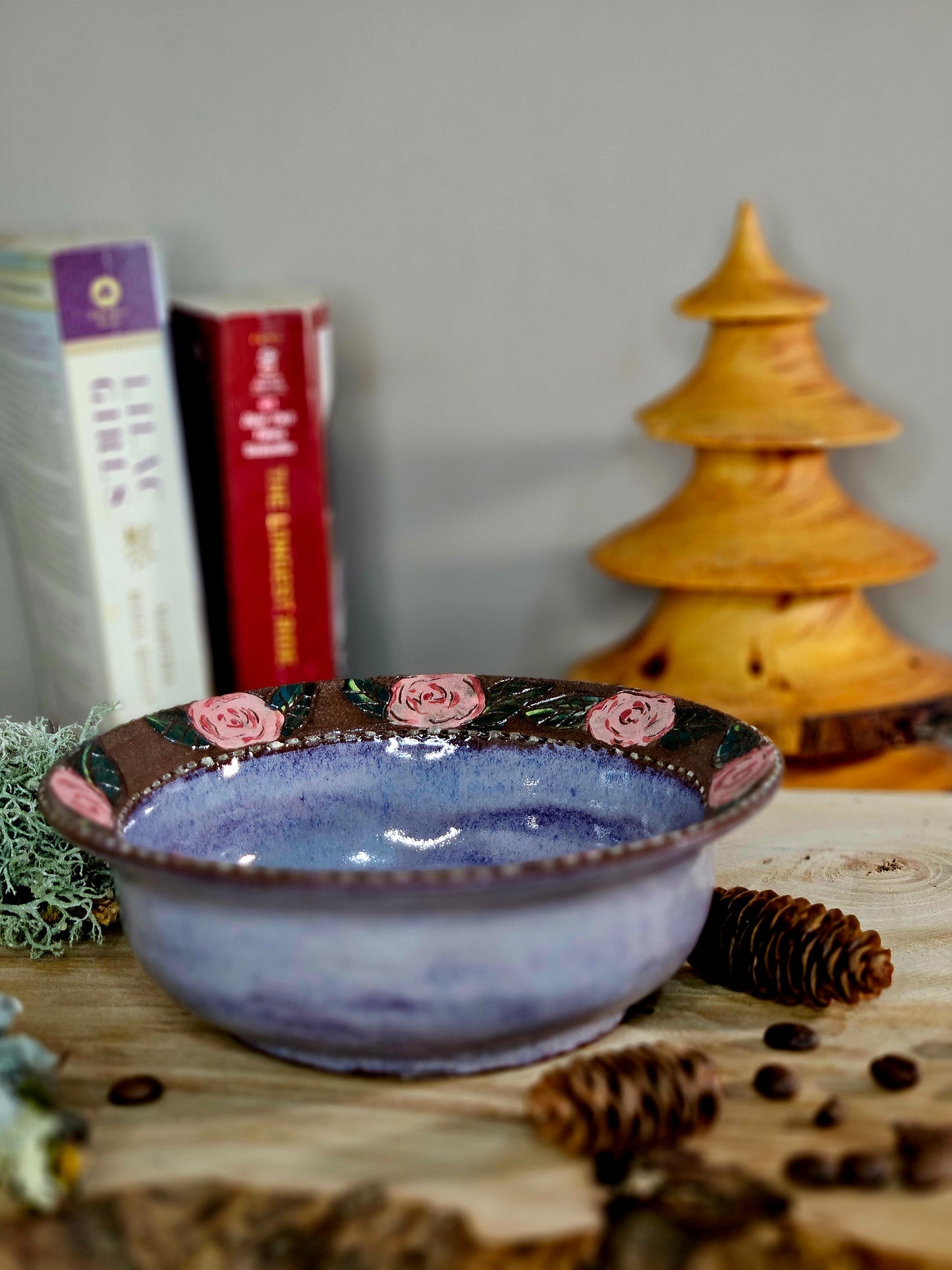 6.Wild Rose Dinner Bowl