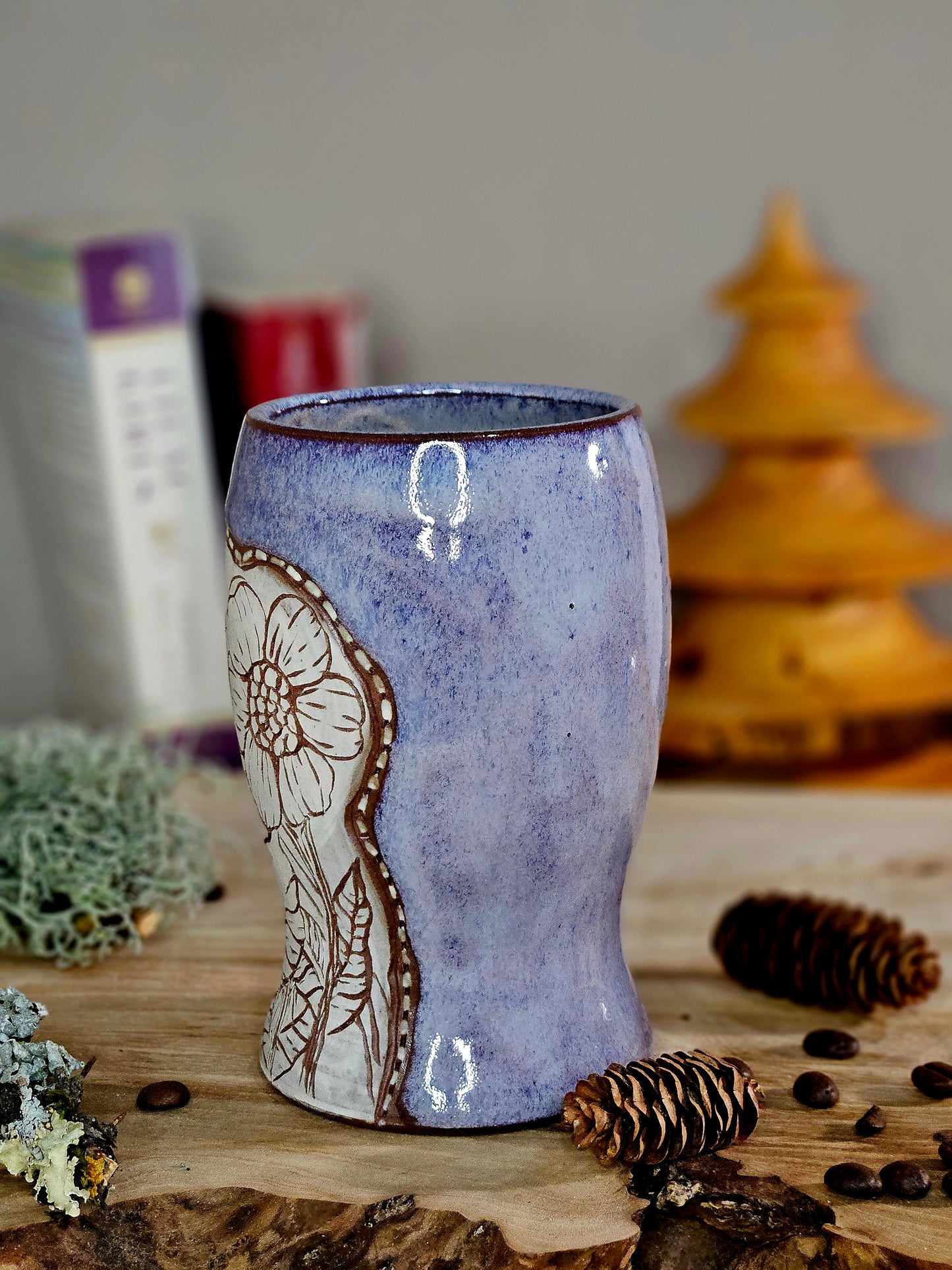 5. Purple Wildflower Tumbler