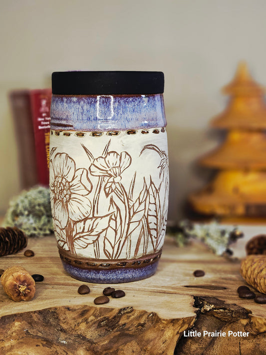 16. Wild Flower Travel Tumbler